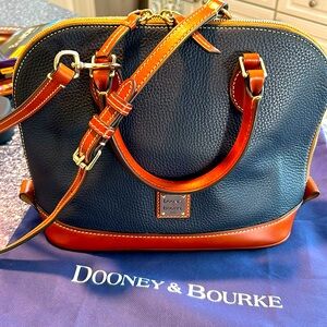 Dooney & Bourke Zip Zip Satchel. Midnight Blue
